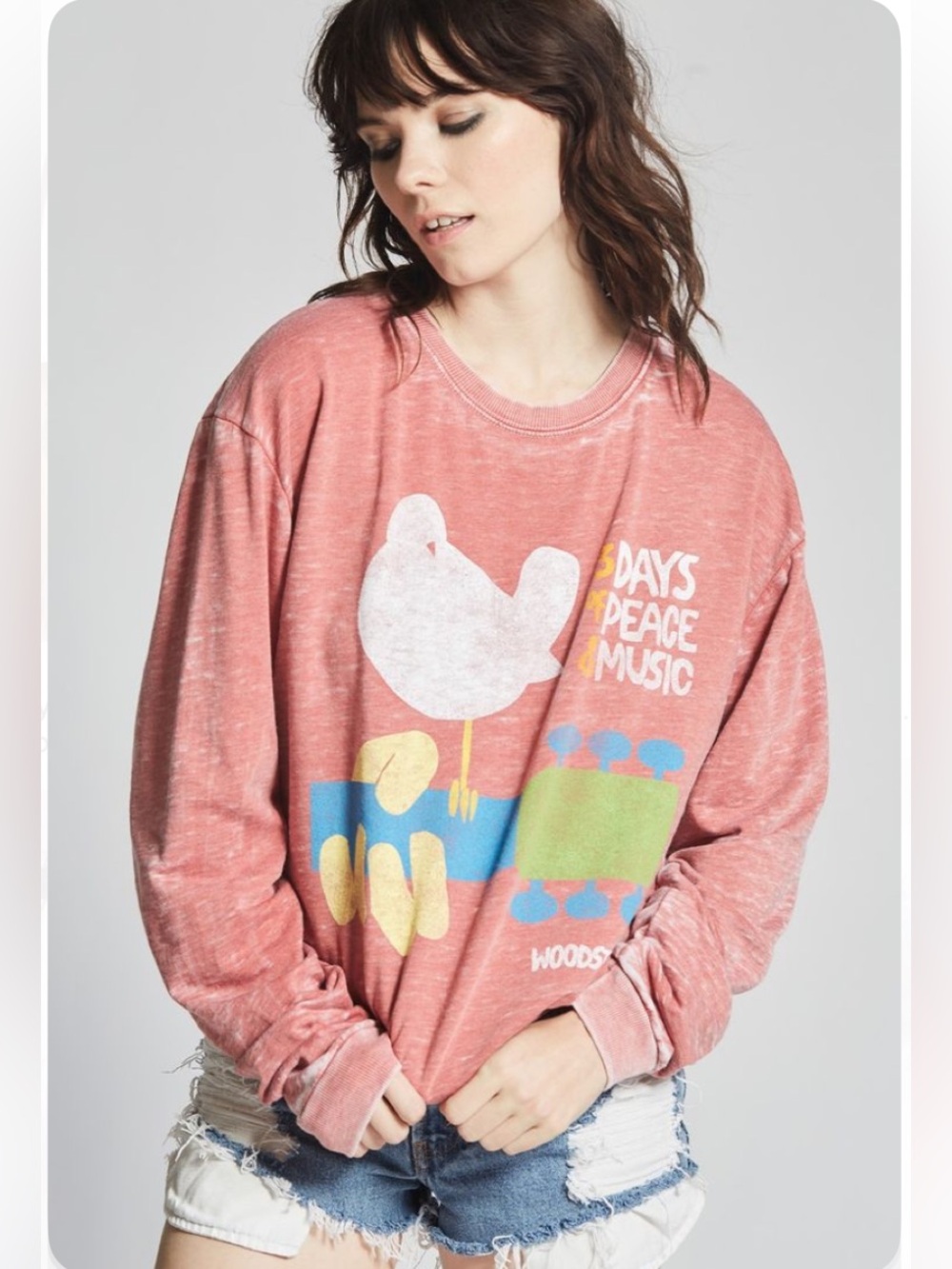 Woodstock 1969 3 days peace & music Sweatshirt RECYCLED KARMA